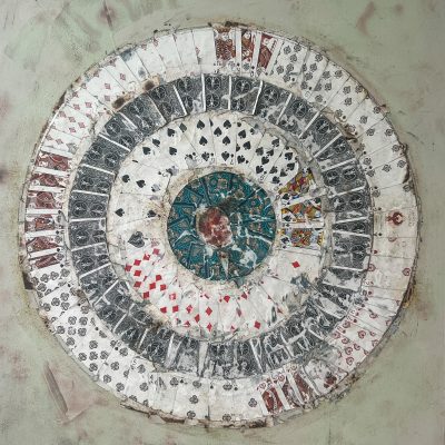 contemporary artist, playing cards, gambling, casino